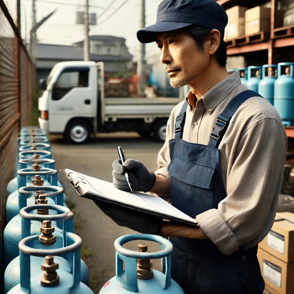 【前橋市】家庭用ガスボンベの品番チェック